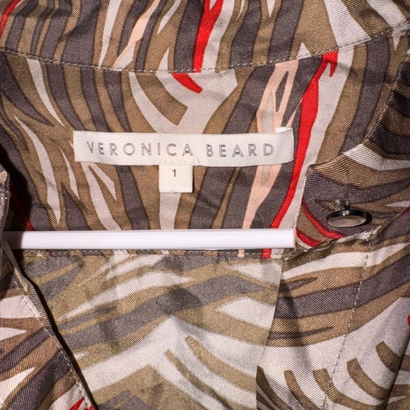 Veronica Beard Women’s Multicolor Sleeveless Dress 100% Silk Sizing 1 - Picture 5 of 5